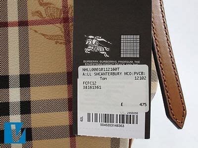 burberry purse tags|how to authenticate Burberry.